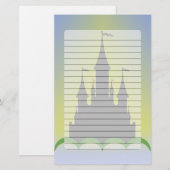 Papeterie Château rêveur de jour dans le ciel ensoleillé de (Devant / Derrière)