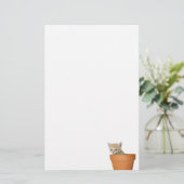 Papeterie Chaton de pot de fleurs (Debout devant)