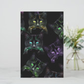 Papeterie Chats cool sur Noir ! Chats multicolores (Debout devant)