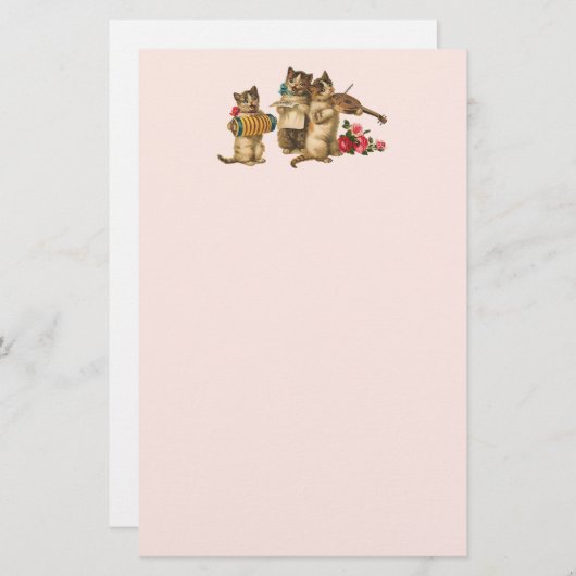 Papeterie Chats musicaux (Devant / Derrière)