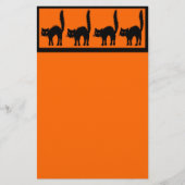 Papeterie Chats noirs d'Halloween stationnaires (Devant)