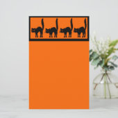 Papeterie Chats noirs d'Halloween stationnaires (Debout devant)