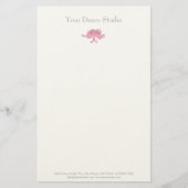 Papeterie Chaussons de ballet Danseuse en-tête personnalisée (Devant)