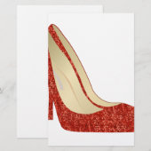 Papeterie chaussons rubis (Devant / Derrière)