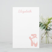 Papeterie Chaussure de ballet rose danseur de ballet (Debout devant)