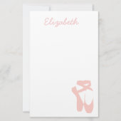 Papeterie Chaussure de ballet rose danseur de ballet (Devant)