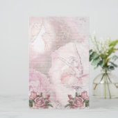 Papeterie Chaussures Ballerina Ballet Roses Roses Roses Rose (Debout devant)