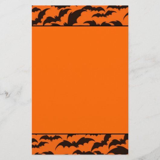 Papeterie Chauve-souris noire Halloween (Devant)