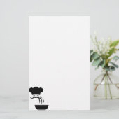 Papeterie Chef et cuvette de cuisson à la vapeur (Debout devant)