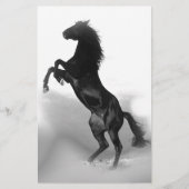 Papeterie Cheval blanc noir (Devant)