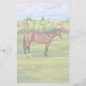 Papeterie Cheval Brown Bay Quarter (Dos)