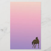 Papeterie Cheval Brown en papier à papier à lettres (Devant)