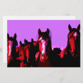 Papeterie Cheval - Chevaux (Devant / Derrière)