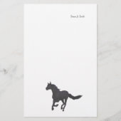 Papeterie Cheval de Black Galloping (Devant)