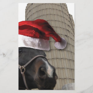 Papeterie Cheval de la ferme de Noël