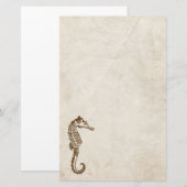 Papeterie Cheval de mer Vintage (Devant / Derrière)