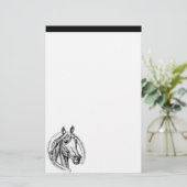 Papeterie Cheval et fer à cheval stationnaires (Debout devant)