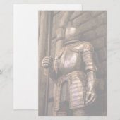 Papeterie Chevalier en armure (Devant / Derrière)