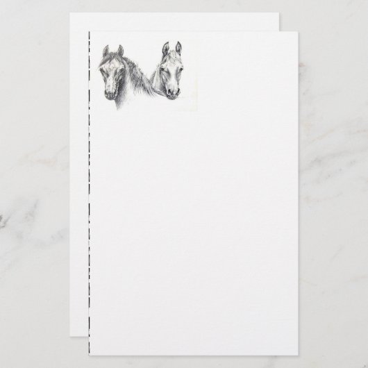 Papeterie Chevaux (Devant / Derrière)