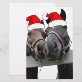 Papeterie Chevaux de Noël (Devant / Derrière)