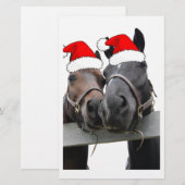 Papeterie Chevaux de Noël (Devant / Derrière)