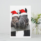 Papeterie Chevaux de Noël (Debout devant)