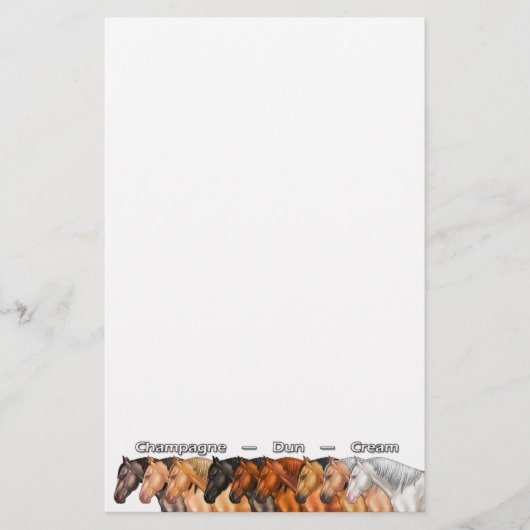 Papeterie Chevaux Dilute (Devant)