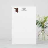 Papeterie Chevaux - Preppy Equestrio couleur de selle (Debout devant)