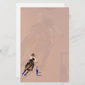 Papeterie Chevaux Rock2 stationery_vertical.v2. de baril (Devant / Derrière)