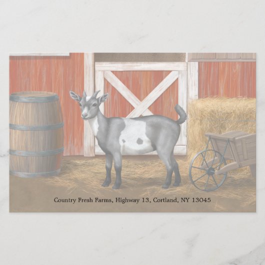 Papeterie Chèvre tachetée gris mou (Devant)