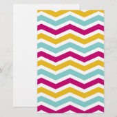 Papeterie Chevron coloré (Devant / Derrière)