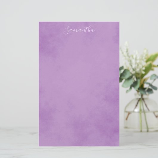 Papeterie chic violet (Debout devant)