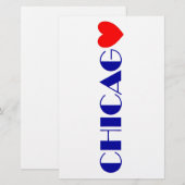 Papeterie chicago j'aime (Devant / Derrière)