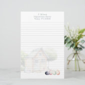 Papeterie Chicken Farm Egg Seller Lined Stationery (Debout devant)