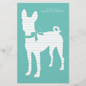 Papeterie Chien Basenji Chien Chien Puppy (Devant)