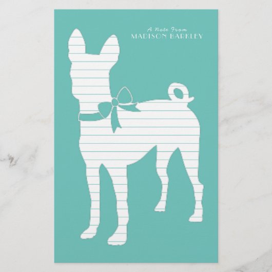 Papeterie Chien Basenji Chien Chien Puppy (Devant)