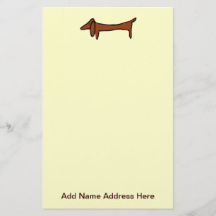 Papeterie Chien Dachshund Weiner