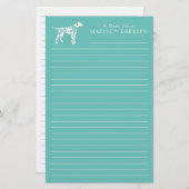 Papeterie Chien dalmate chiot (Devant / Derrière)