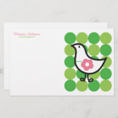 Papeterie Chien de bébé de la série Retro Daisy Chien Dotes (Devant / Derrière)