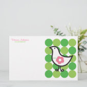 Papeterie Chien de bébé de la série Retro Daisy Chien Dotes (Debout devant)