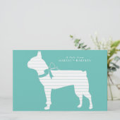 Papeterie Chien de Boston Terrier Puppy (Debout devant)