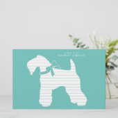 Papeterie Chien de Kerry Blue Terrier Chien Chien Puppy (Debout devant)