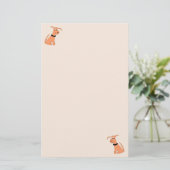 Papeterie Chien de pêche en caricature Stations de pêche au  (Debout devant)