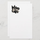 Papeterie Chien de Scotty stationnaire (Devant / Derrière)