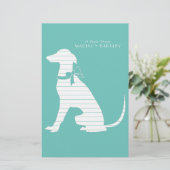 Papeterie Chien Greyhound Chig Puppy (Debout devant)