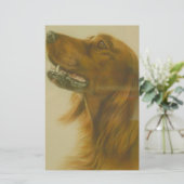 Papeterie Chien irlandais de poseur rouge (Debout devant)