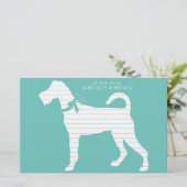 Papeterie Chien Irlandais Terrier Puppy (Debout devant)