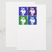 Papeterie Chien malamué (Devant / Derrière)