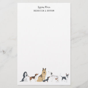 Papeterie Chien Maman Secourt Maman Papa Chien races