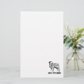 PAPETERIE CHIEN TRONQUÉ DE HÉROS DE SGT STATIONNAIRE (Debout devant)